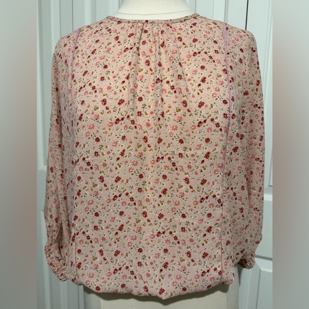 2 for $20 Tops Sienna Sky Ladies Pink Floral Blouse 3/4 Sleeve Size Medium NWOT